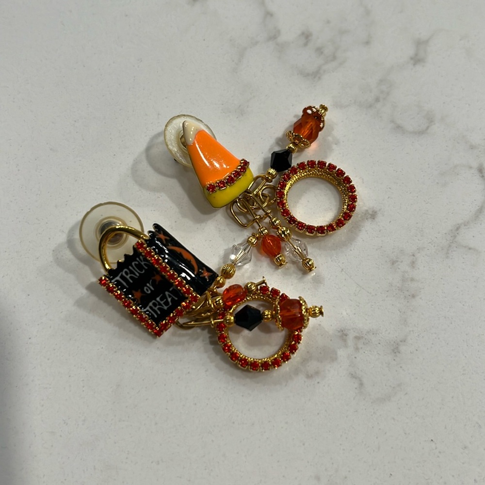 Lunch at the Ritz Trick or Treat Earrings